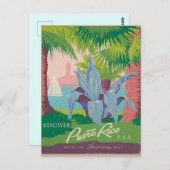Puerto Rico Travel Postkarte (Vorne/Hinten)