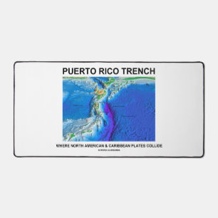 Puerto Rico Trench Wo Nordamerika Karibik Schreibtischunterlage