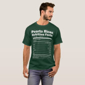 Puerto Rico Tshirt Nutrition Facts Puerto Rico (Vorne ganz)