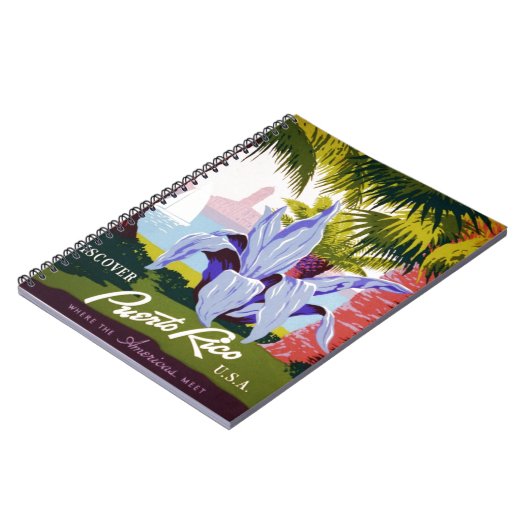 Puerto Rico U.S.A., WPA Tourismus und Parkplakat Notizblock (Linke Seite)