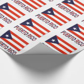 Puerto Rico und Flag Geschenkpapier (Ecke)
