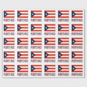 Puerto Rico und Flag Geschenkpapier (Flach)