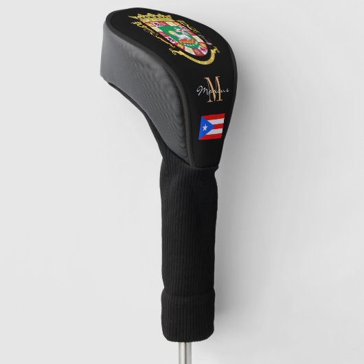Puerto Rico und Flag Mit Monogramm Golf Clubs Cove Golf Headcover (angewinkelt)