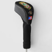 Puerto Rico und Flag Mit Monogramm Golf Clubs Cove Headcover (angewinkelt)
