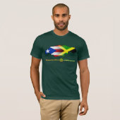 Puerto- Rico und Jamaika-Flagge 2 T-Shirt (Vorne ganz)