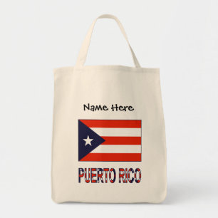 Puerto Rico und personalisierte puerto-ricanische Tragetasche