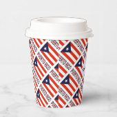 Puerto Rico und Puerto-Rico Flag - Ihr Name Pappbecher (Rechts)