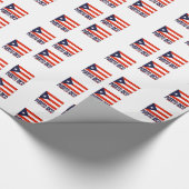 Puerto Rico und Puerto-Rico-Flagge Geschenkpapier (Ecke)