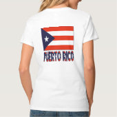Puerto Rico und Puerto-Rico-Flagge T-Shirt (Rückseite)