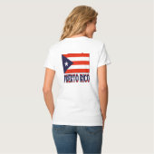 Puerto Rico und Puerto-Rico-Flagge T-Shirt (Rückseite Vollansicht)