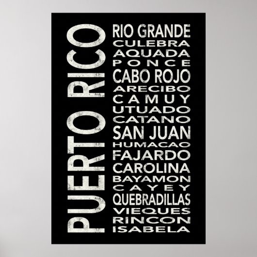 Puerto Rico Unterführung Art Bus Scroll Poster (Vorne)
