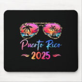 Puerto Rico Urlaub 2025 Matching Group Family Mousepad (Vorne)