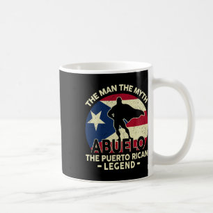 Puerto Rico Vater-Shirt Abuelo Mann Mythos Puerto- Kaffeetasse