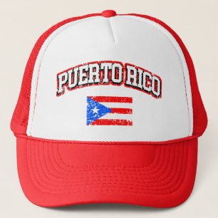 Puerto Rico Vintag Flag Truckerkappe