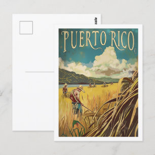 Puerto Rico Vintage berühmter Reiseort Postkarte