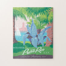 Puerto Rico Vintage Kunst, Cooles Historisches Fot