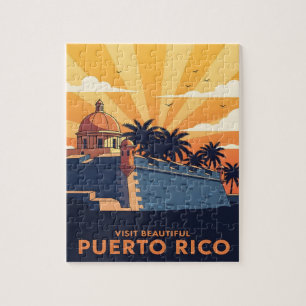 Puerto Rico Vintage Reise Puzzle