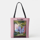 Puerto Rico Vintage Reiseplaner Toto Bag Tasche (Rückseite)