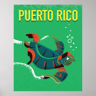 Puerto Rico Vintage-Reiseposter Poster