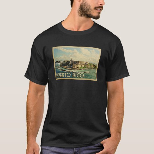 Puerto Rico Vintage T - Shirt (Vorderseite)