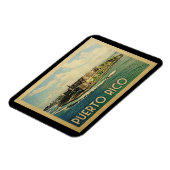 Puerto Rico Vintage Travel Magnet (Linke Seite)