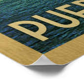 Puerto Rico Vintage Travel Poster (Ecke)