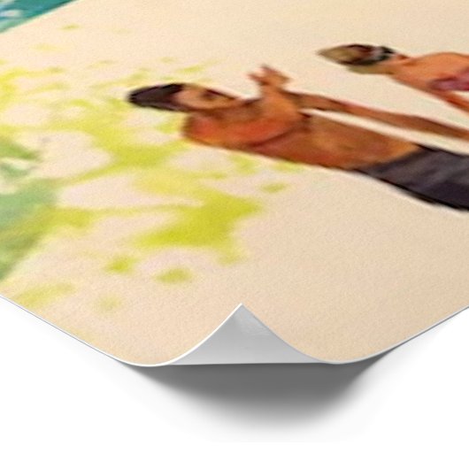 Puerto Rico Vintage Travel Poster (Ecke)