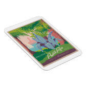 Puerto Rico Vintage Travel Poster Magnet (Rechte Seite)