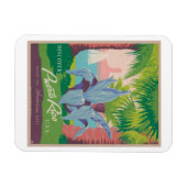 Puerto Rico Vintage Travel Poster Magnet (Horizontal)