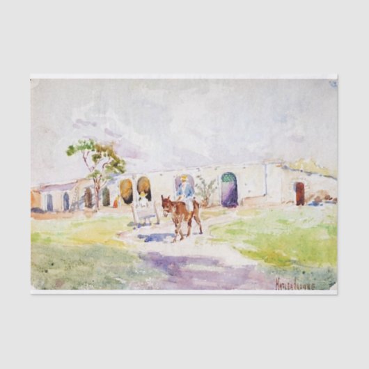 Puerto Rico von Matilda Browne Seidenpapier (Vorderseite)