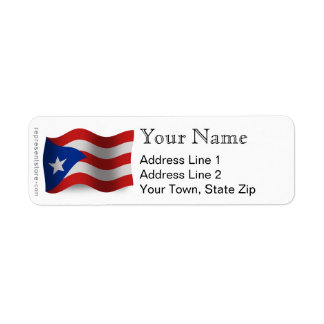 Puerto Rico Waving Flag