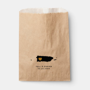 Puerto Rico Wedding Gefallen Treat Sacks, Geschenk Geschenktütchen