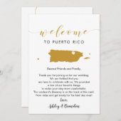 Puerto Rico Wedding Welcome Letter Itinerary (Vorne/Hinten)