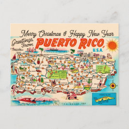 Puerto Rico Weihnachtsgrüße Postkarte