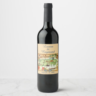 Puerto Rico Weinlabel Weinetikett