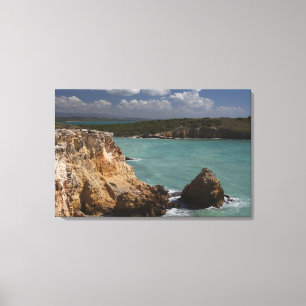 Puerto Rico, Westküste, Cabo Rojo, Küstenlinie 2 Leinwanddruck