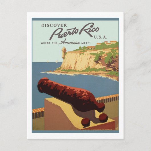 Puerto Rico (wpa) Postkarte (Vorderseite)