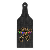 Puerto Rico Xmas Coqui Taino Symbol Boricua Flag Schneidebrett (Vorderseite)