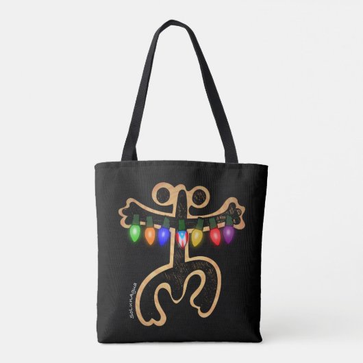 Puerto Rico Xmas Coqui Taino Symbol Boricua Flag Tasche (Rückseite)