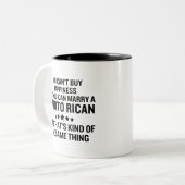 Puerto Rico Zweifarbige Tasse (Vorderseite Links)