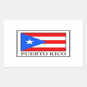 Puerto- Ricoaufkleber Rechteckiger Aufkleber
