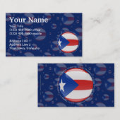 Puerto- Ricoblasen-Flagge Visitenkarte (Vorne/Hinten)