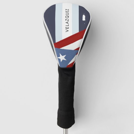Puerto-Ricofahne Golf Headcover (Vorderseite)