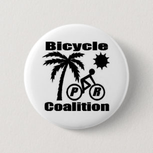 Puerto- Ricofahrrad-Koalitions-Knopf Button