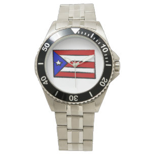 Puerto- Ricoflagge Armbanduhr