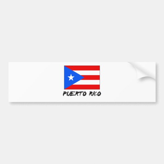 Puerto- Ricoflagge Autoaufkleber (Vorne)