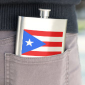 Puerto- Ricoflagge Flachmann (Beispiel)