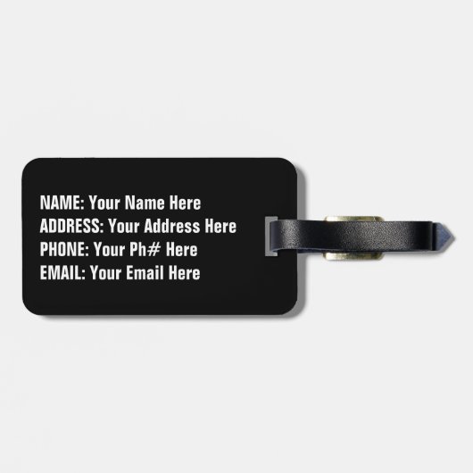 Puerto- Ricoflagge Gepäckanhänger (Rückseite horizontal)