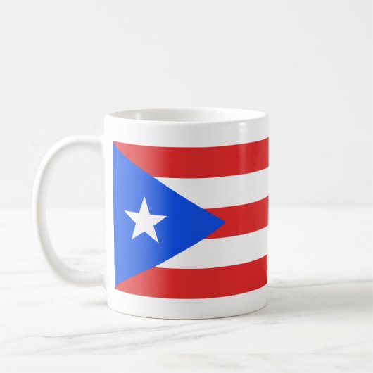 Puerto- Ricoflagge Kaffeetasse (Links)