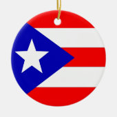 Puerto- Ricoflagge Keramikornament (Vorne)